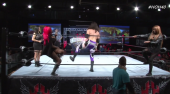 Monique Dupree & Monet Dupree faces Hornswoggle at House of Hardcore 40